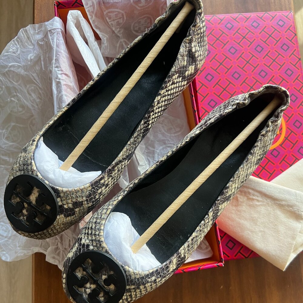 Tory Burch Printed Minnie Travel Ballet Flats size US 9